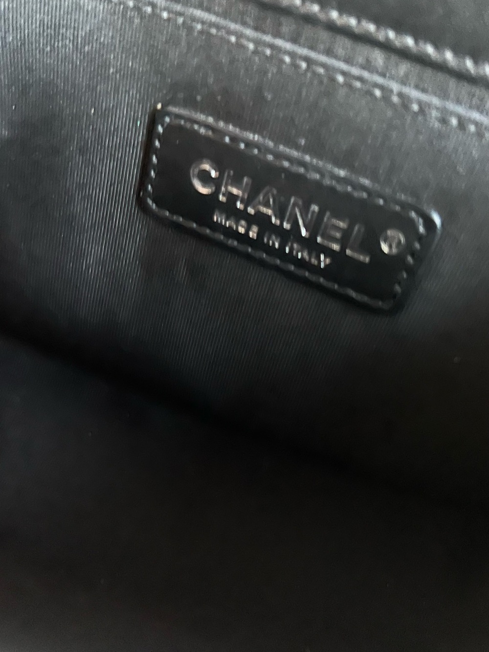 Chanel Black Quilted Calfskin Embroidered Boy Bag Medium - Picture 9 of 14